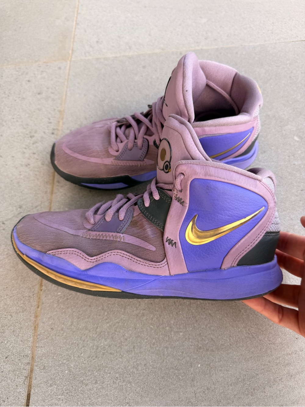 Nike Kyrie Infinity GS Shoes Youth 5.5 Amethyst Purple Kids Basketball
